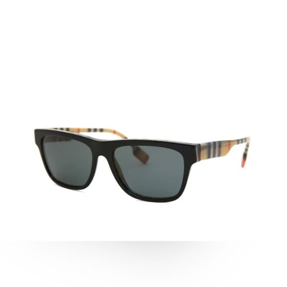 BURBERRY Sunglasses BE 4293 380687 Top Black On Vintage Check Gre - Picture 1 of 5